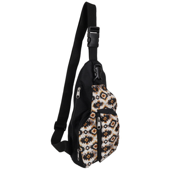 Showman Aztec Sunstone Sling Crossbody Backpack