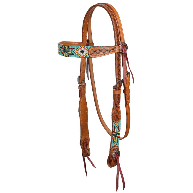 Showman Sunfire Mesa Beaded Bridle and Breastplate