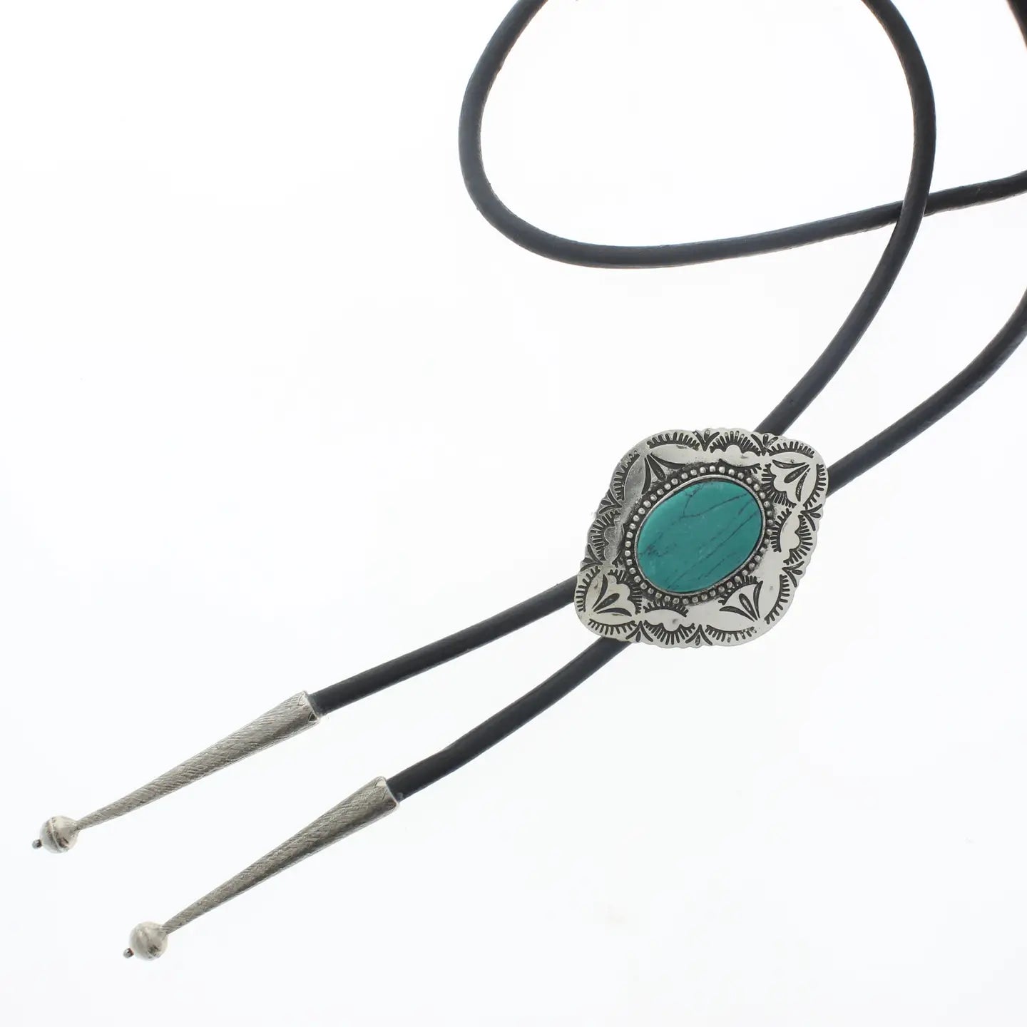 Native American Turquoise Bolo Tie Brown