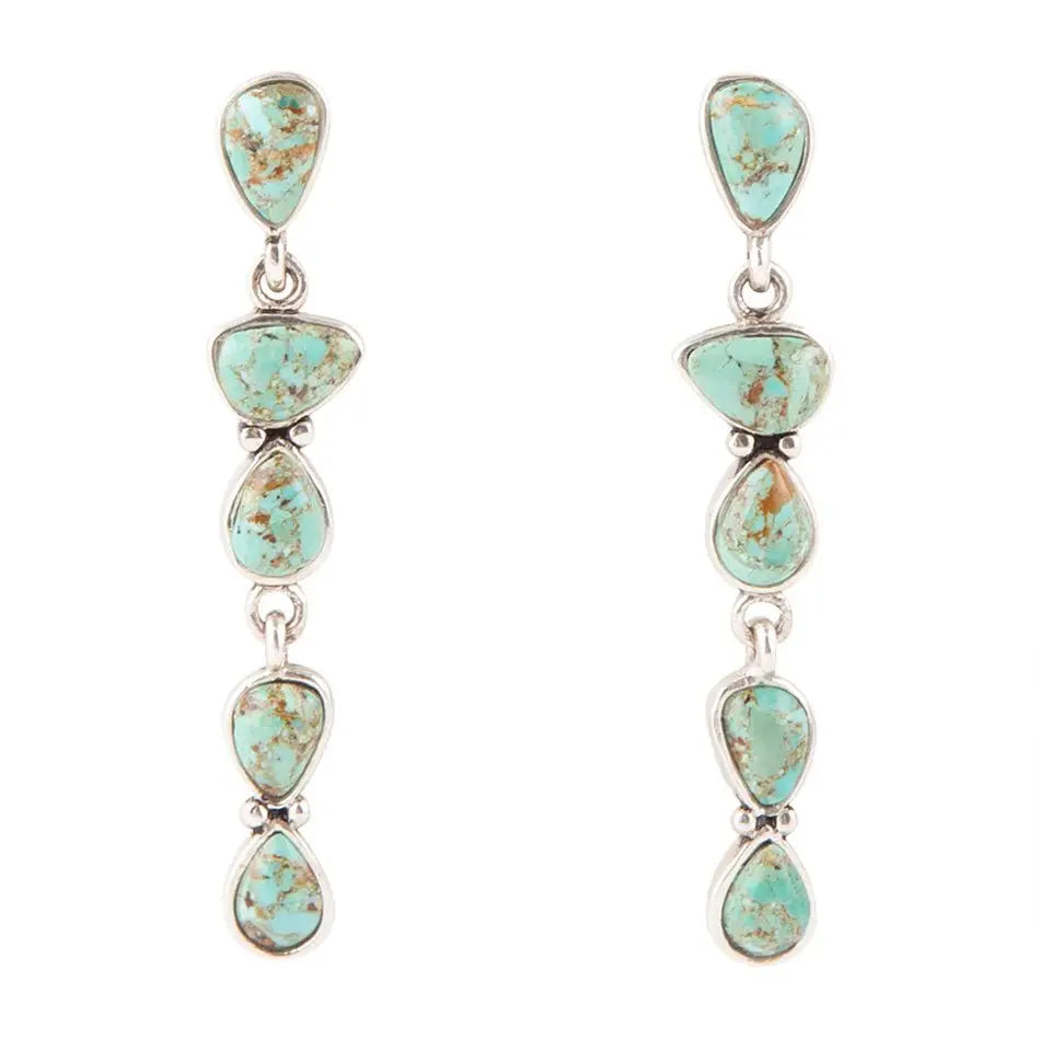 Durango Turquoise and Sterling Silver Earrings