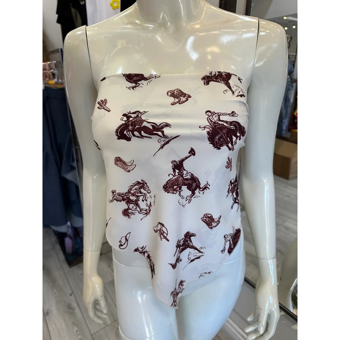 Western Cowboy Rodeo Print Scarf