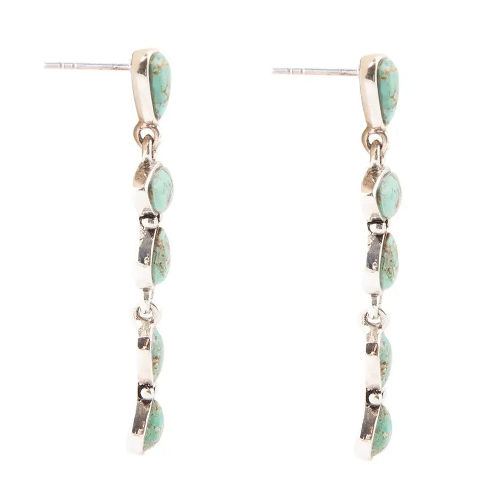 Durango Turquoise and Sterling Silver Earrings