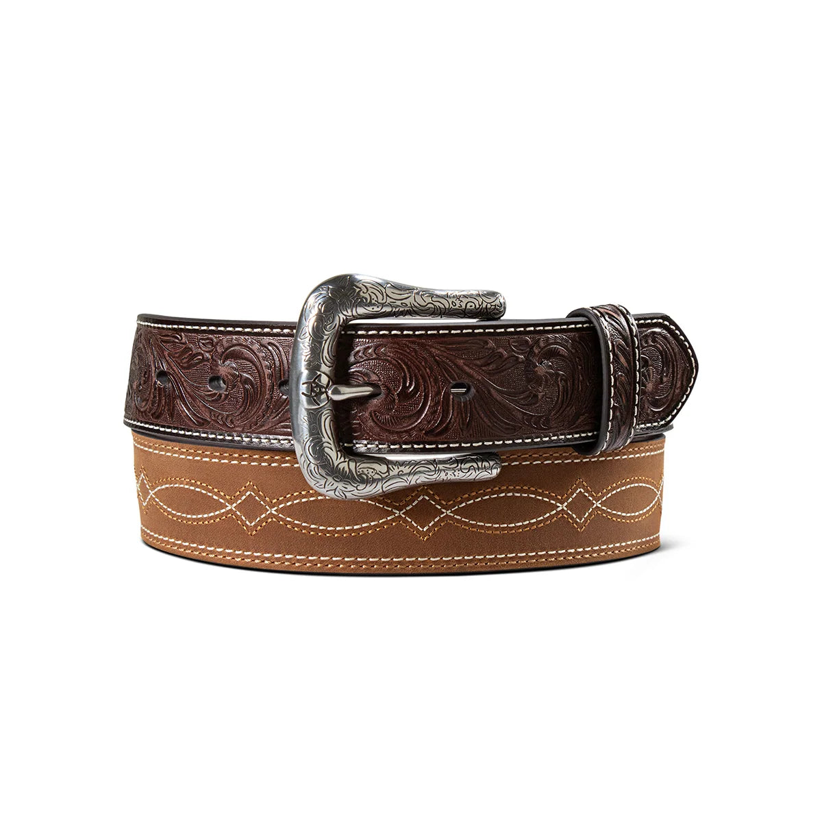 Ariat Mns Boot Stitch Belt Brown