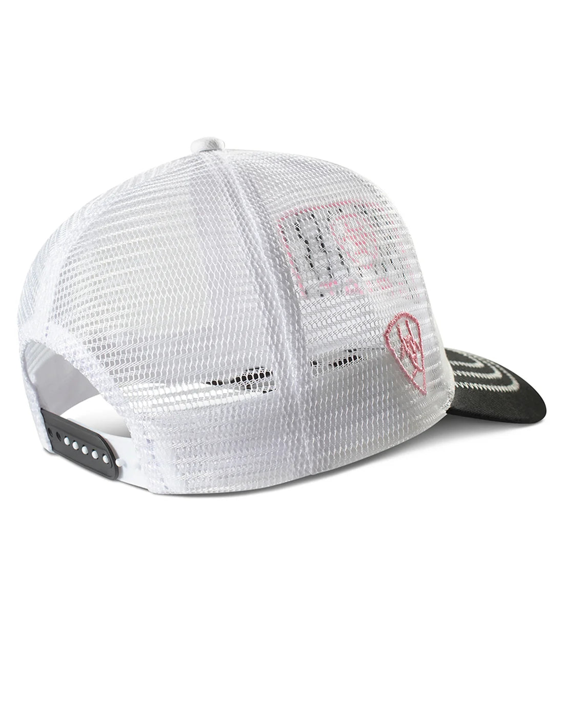 Ariat Wms Check Patch Trucker Cap White