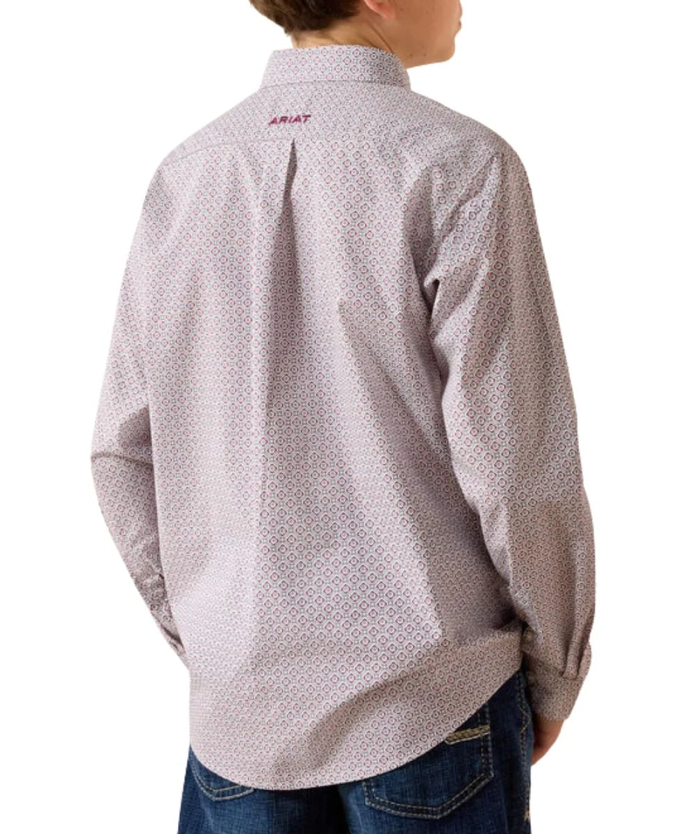 Ariat Bys Philly LS Shirt Excalibur Geo Print | Country Clothing - Childrens Clothing | Saddleworld Ipswich