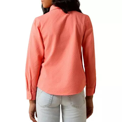 Ariat Gls Amanda LS Shirt Shell Pink | Country Clothing - Childrens Clothing | Saddleworld Ipswich