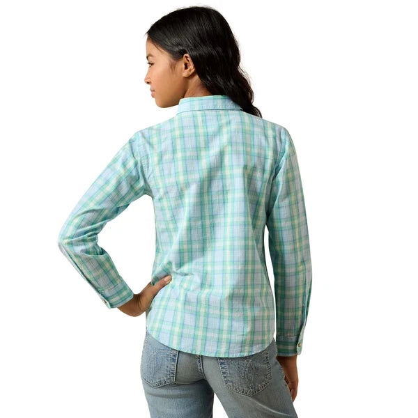 Ariat Gls Ashley LS Shirt Holiday Plaid | Country Clothing - Childrens Clothing | Saddleworld Ipswich