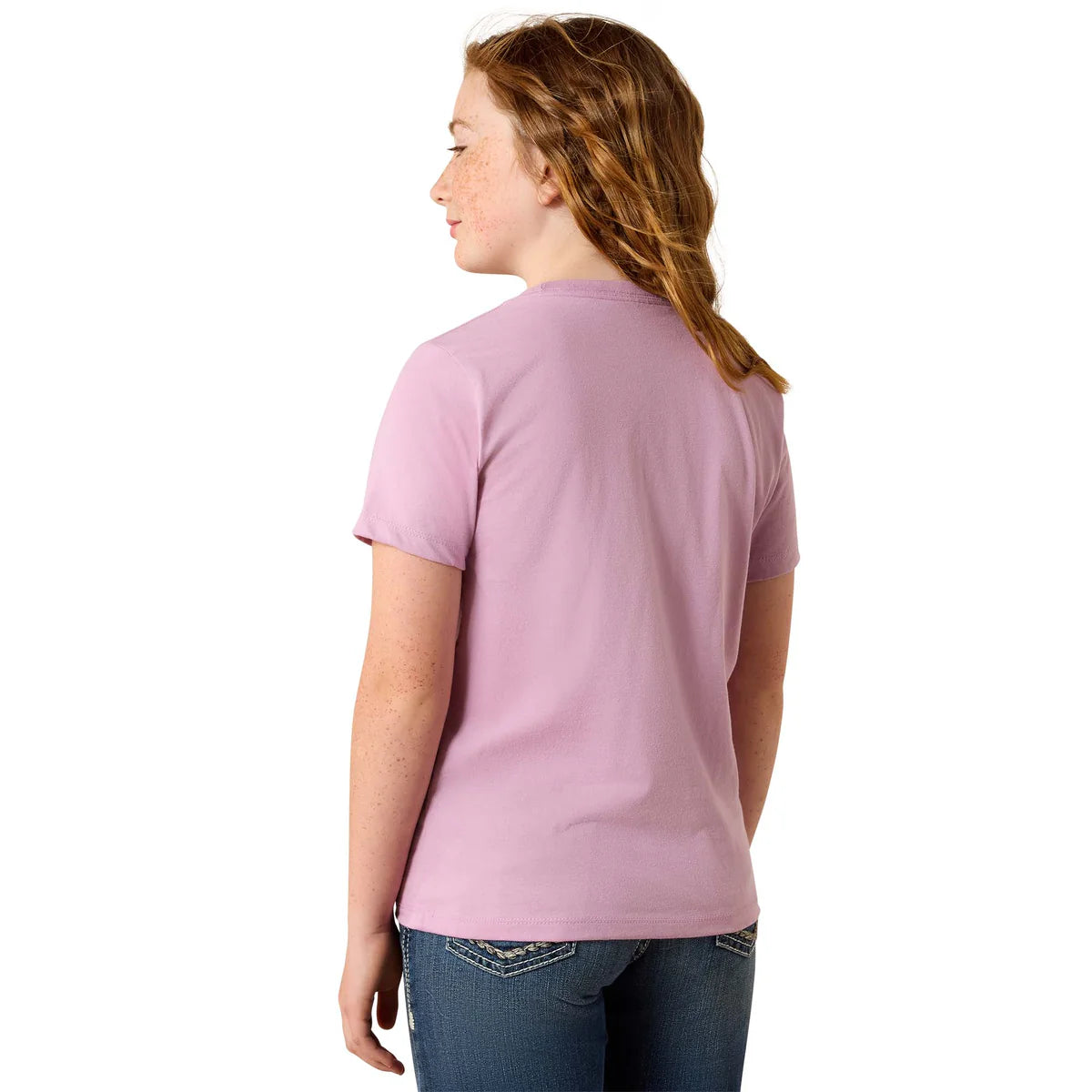Ariat Gls Farm Patch SS Tee Lavender | Country Clothing - Childrens Clothing | Saddleworld Ipswich