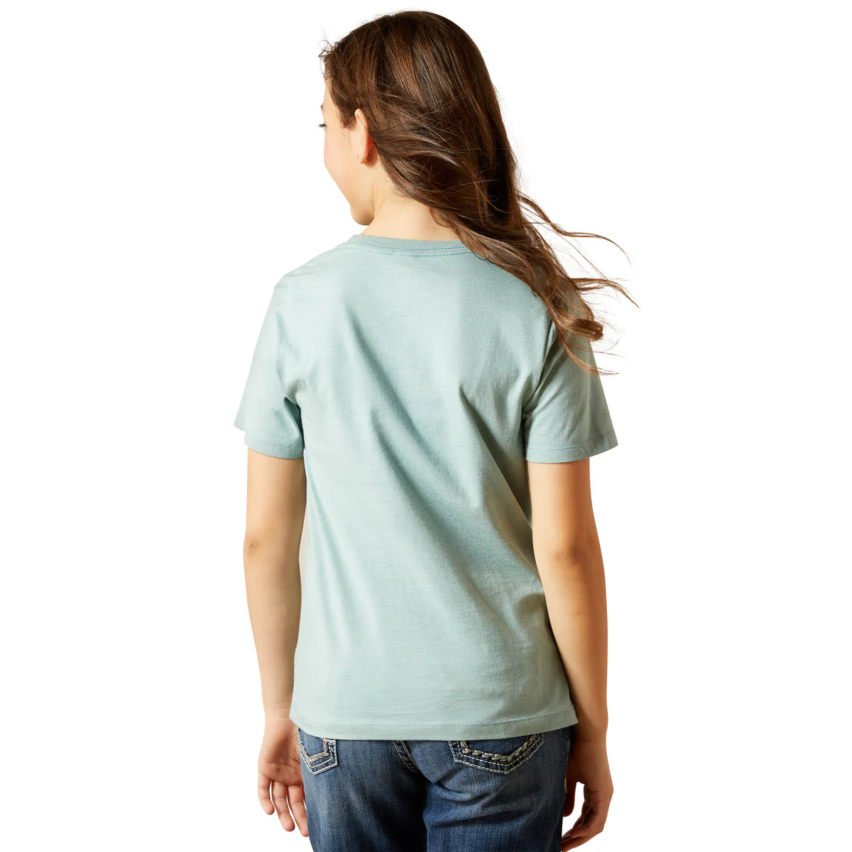 Ariat Gls SW Brand Lock Up SS Tee Rivergreen | Country Clothing - Ladies T Shirt | Saddleworld Ipswich