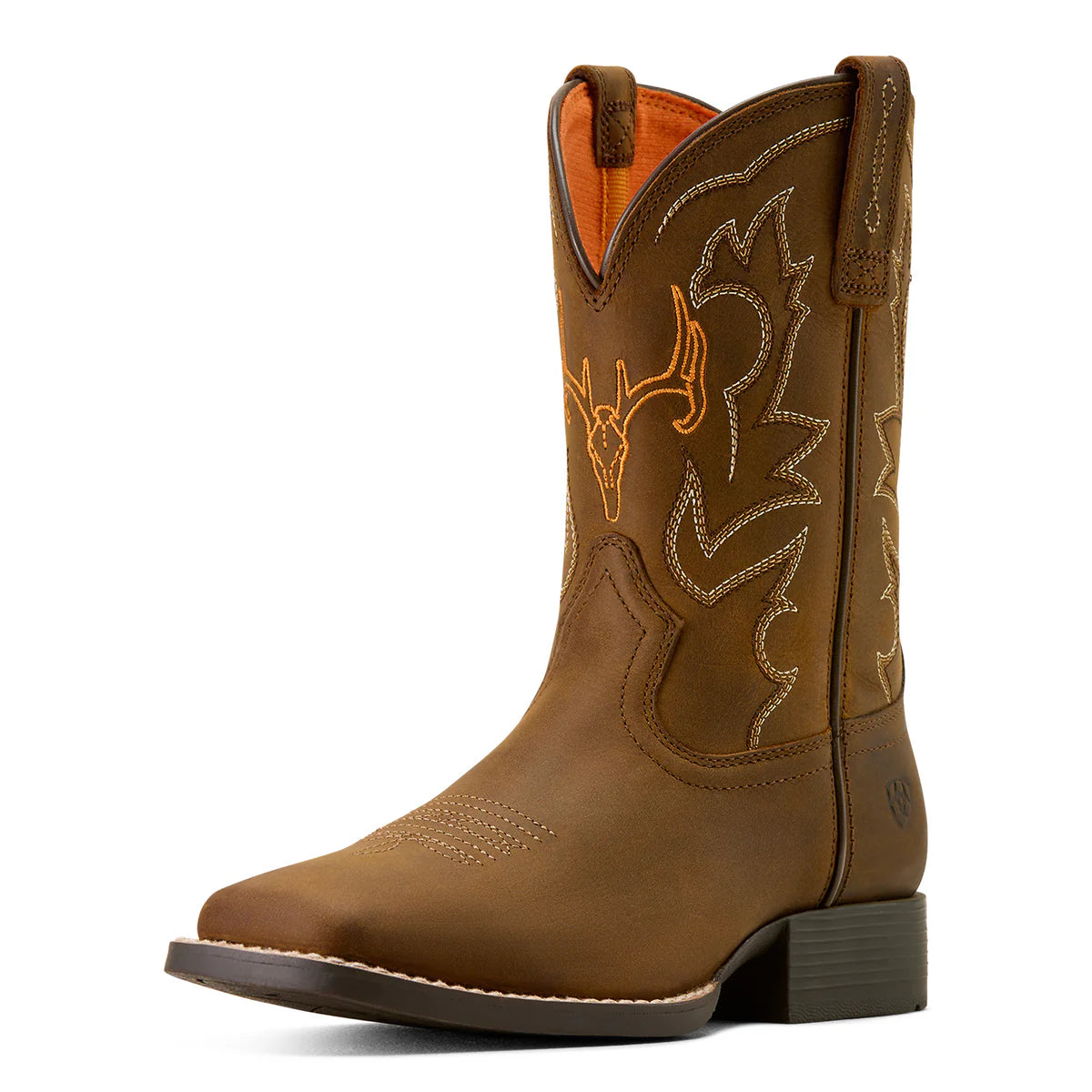 Ariat Kids Deer Ridge WST Distressed Brown | Boots - Ariat Childrens | Saddleworld Ipswich
