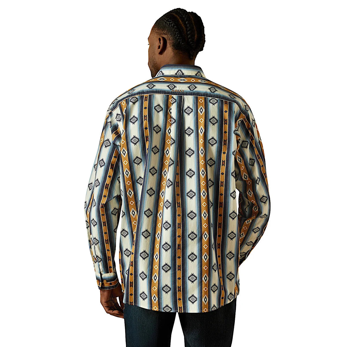 Ariat Mns Shilo LS Shirt Blue | Country Clothing - Mens Shirt | Saddleworld Ipswich