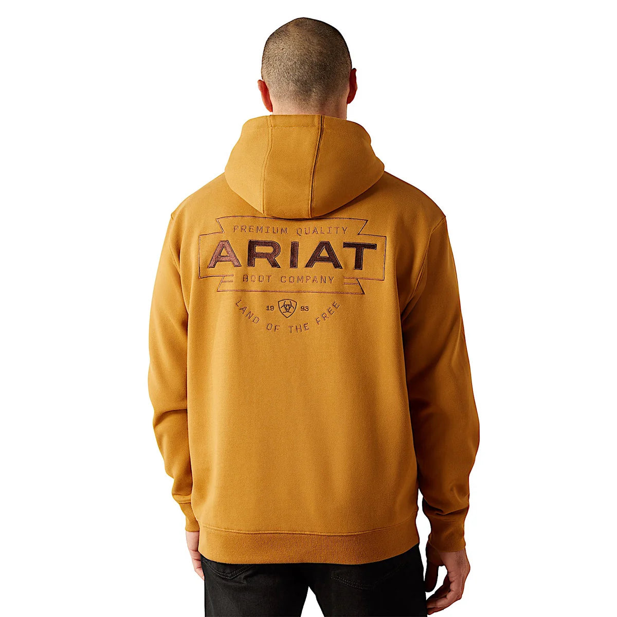 Ariat Mns Southwest Simple Bucket Hoodie Bone Brown | Country Clothing - Mens Hoodie | Saddleworld Ipswich
