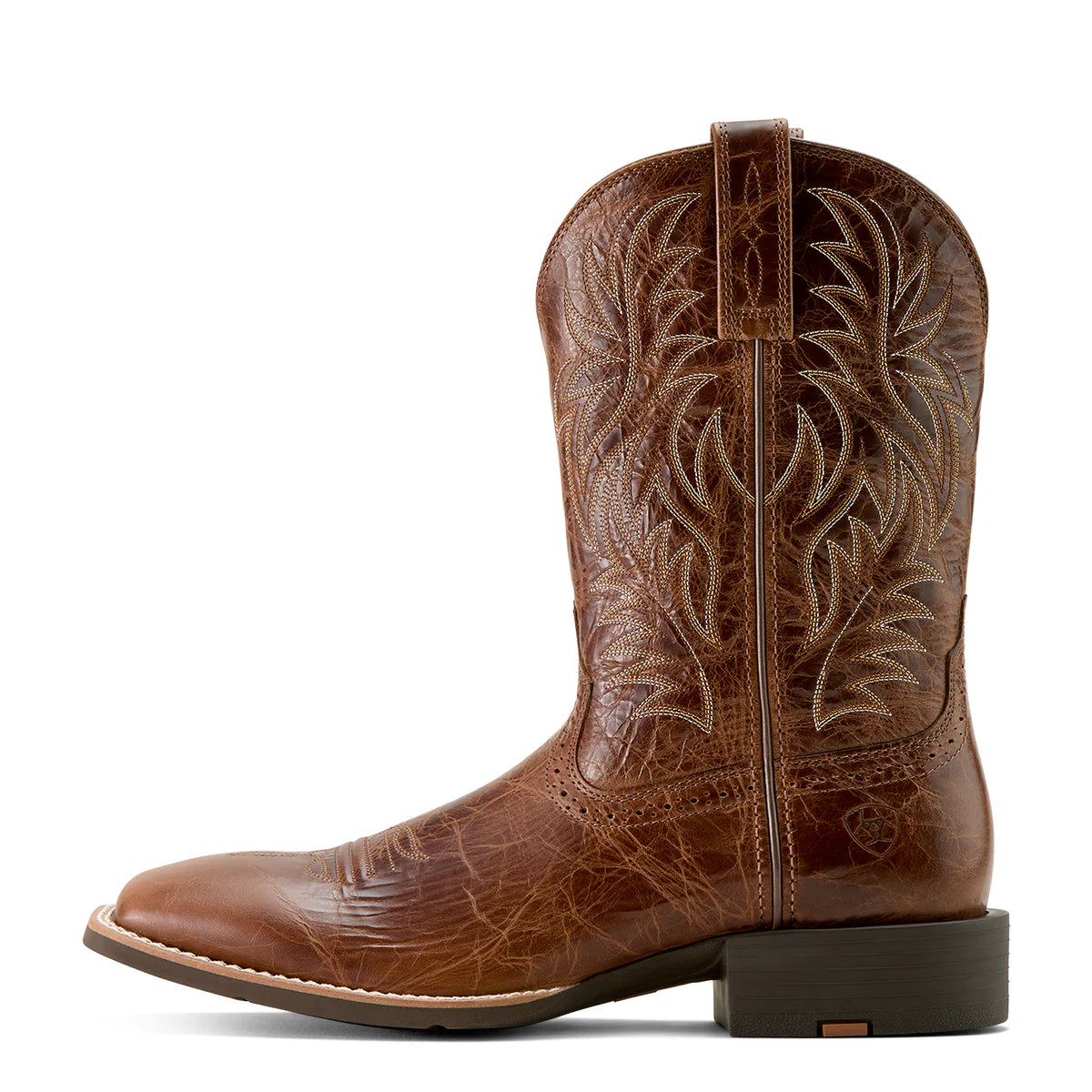 Ariat Mns Sport Western Wide Sport Toe Dark Tan | Boot - Ariat Mens | Saddleworld Ipswich