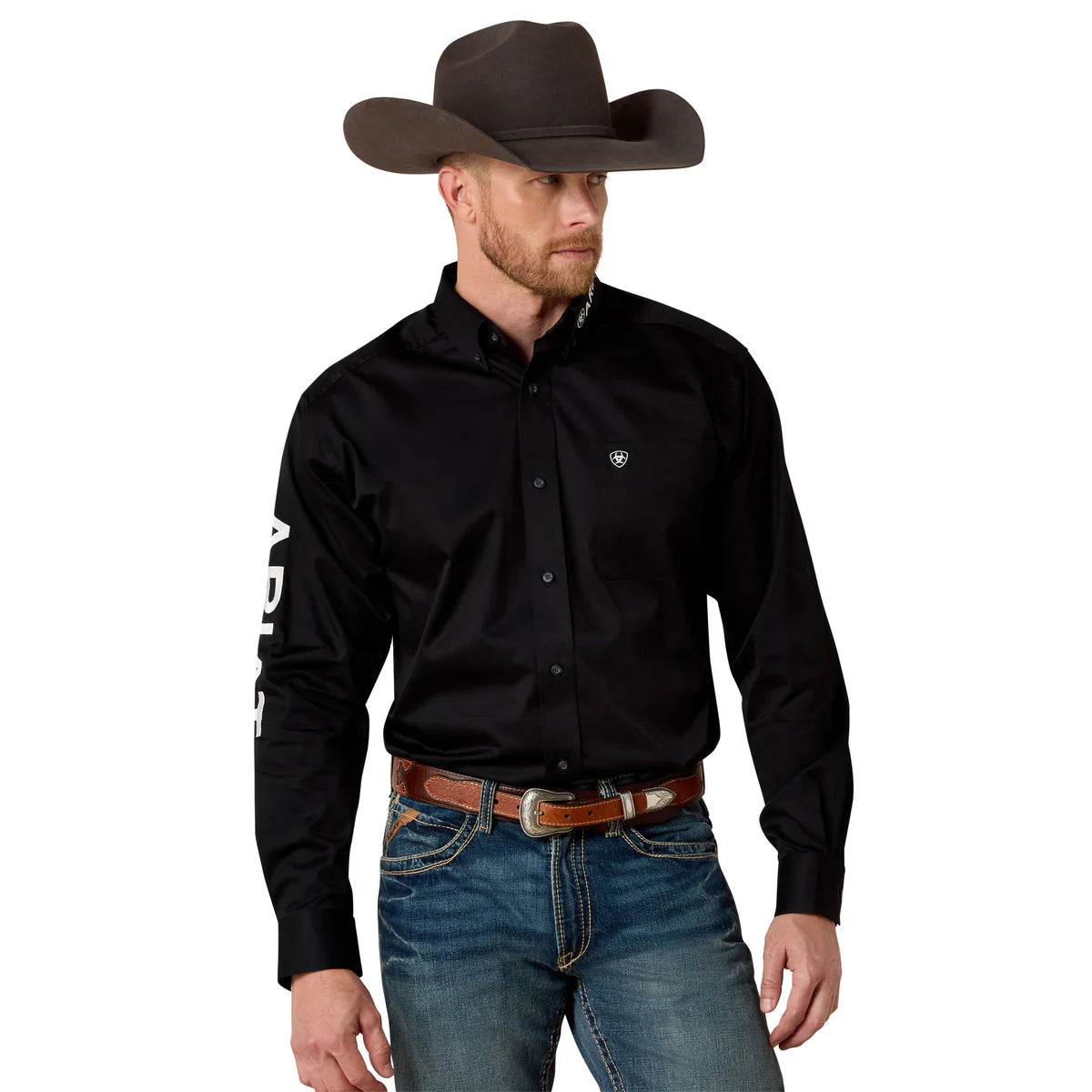 Ariat Mns Team Logo LS Shirt | Country Clothing - Mens Shirts | Saddleworld Ipswich