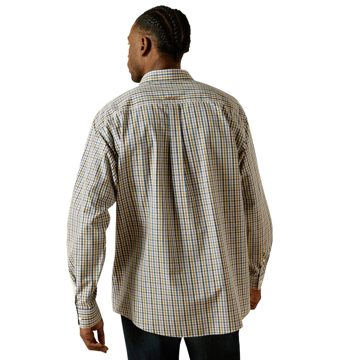 Ariat Mns Wrinkle Free Dusty LS Shirt Purple | Country CLothing - Mens Shirt | Saddleworld Ipswich