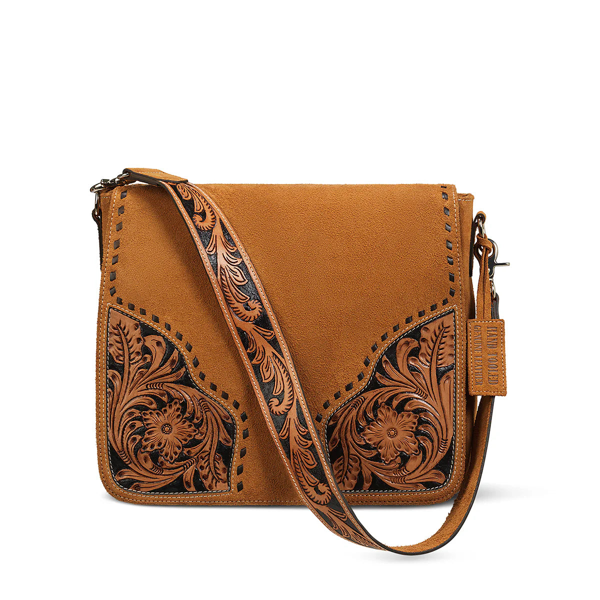 Ariat Sierra Shoulder Bag Roughout Tan | Giftware - Handbag | Saddleworld Ipswich