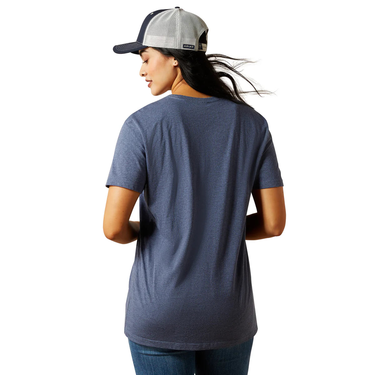 Ariat Wmns Desert Night SS Tee Chambray | Country Clothing - Ladies T Shirt | Saddleworld Ipswich