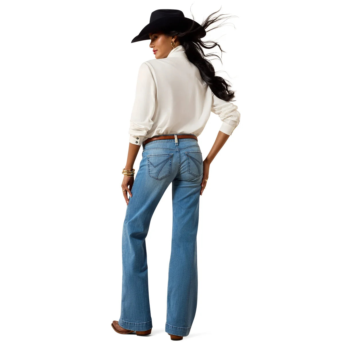 Ariat Wmns Mid Rise Trouser Sherry Glendale | Country Clothing - Ladies Jeans | Saddleworld Ipswich