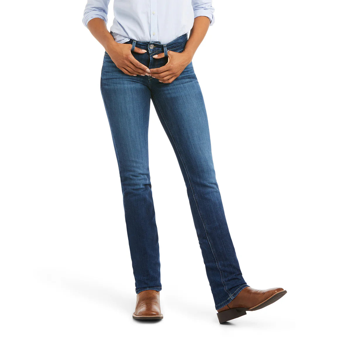 Ariat Wmns REAL Perfect Rise Straight Leg Abby MacKenzie | Country Clothing - Ladies Jeans | Saddleworld Ipswich