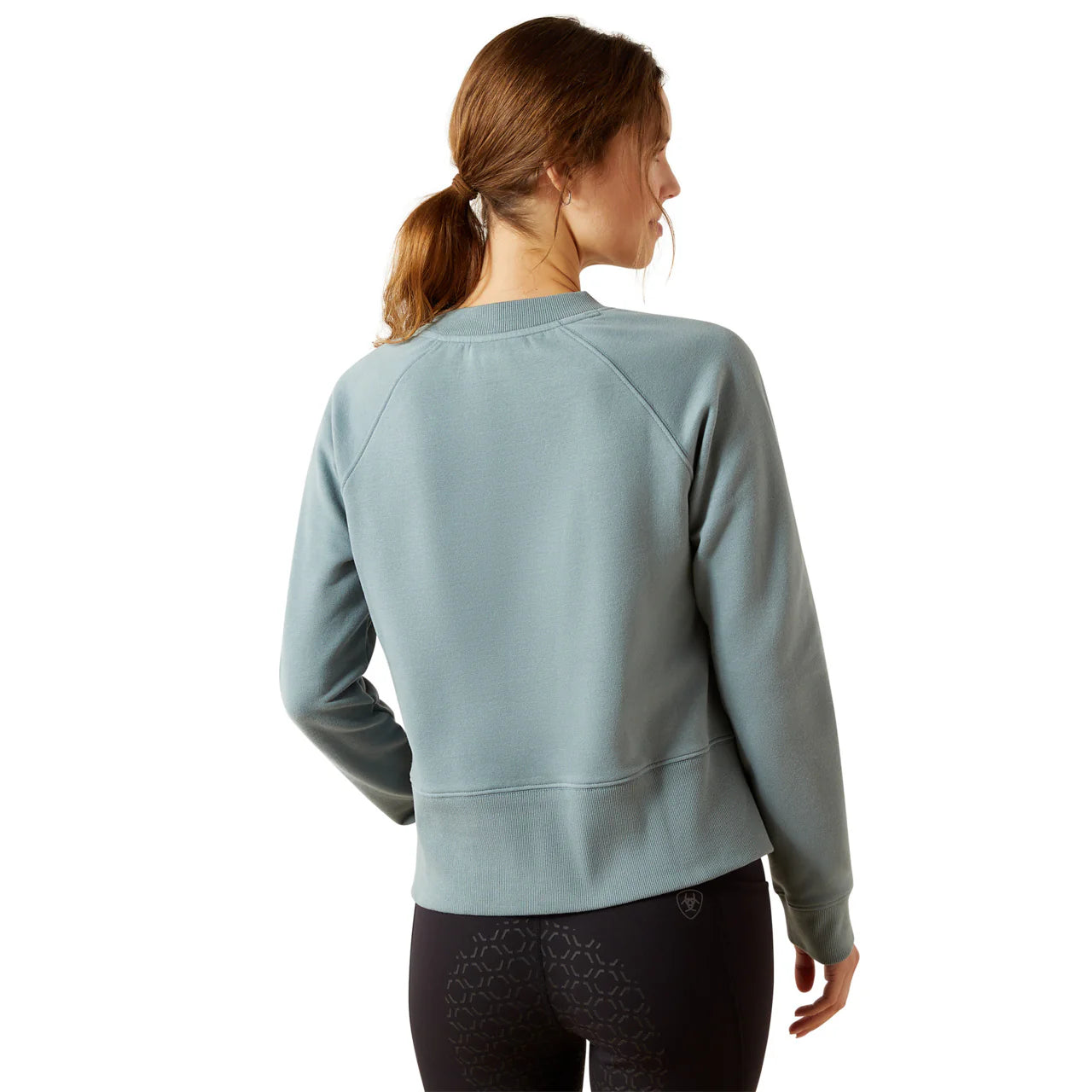 Ariat Wms Martine Sweatshirt Steel Sage | Country Clothing - Ladies WInter | Saddleworld iPswich