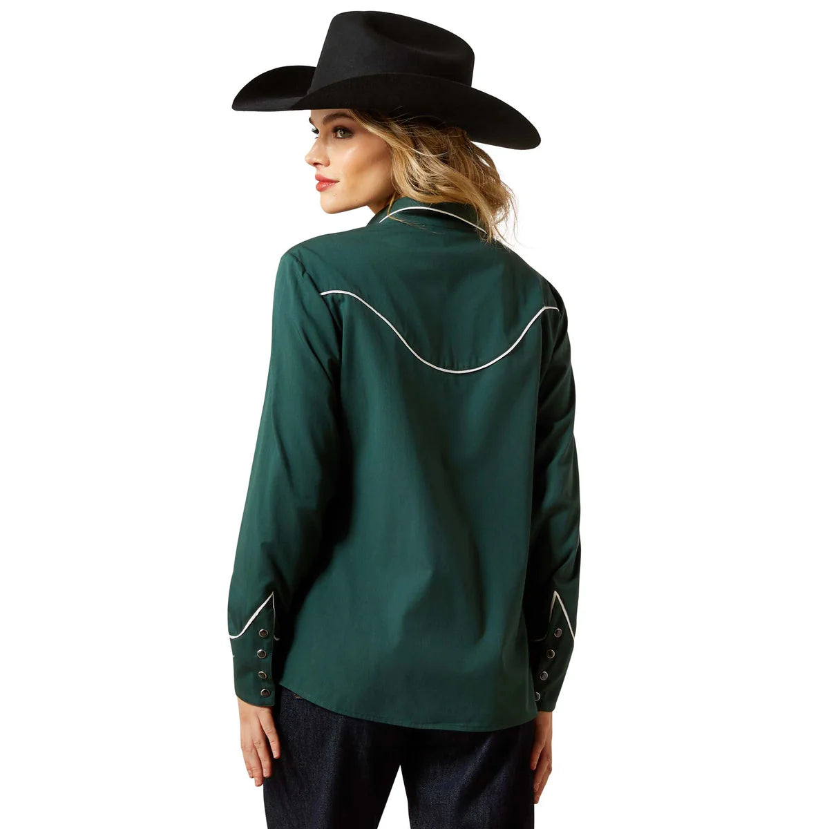 Ariat Wms Mirrorball Snap LS Blouse Pine Grove | Country Clothing - Ladies Shirt | Saddleworld Ipswich