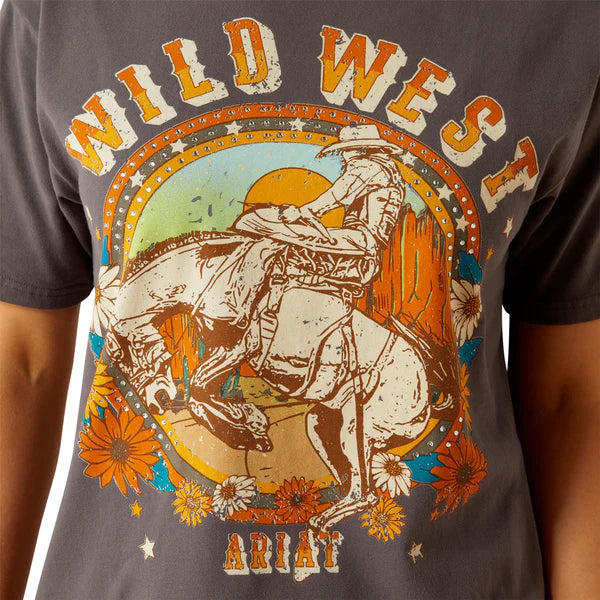 Ariat Wms Retro Rodeo SS Tee | Country Clothing - Ladies T SHirt | Saddleworld Ipswich