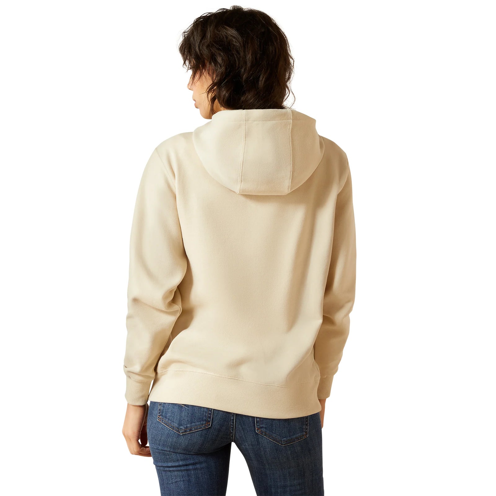 Ariat Wms Stitch Hoodie Oyster Gray | Country Clothing - Hoodie | saddleworld Ipswich