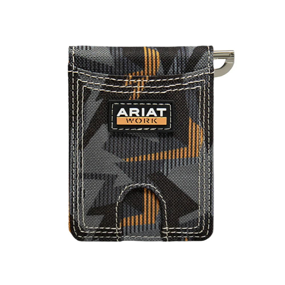 Ariat Work Bifold Money Clip Bold Print Multi | Giftware - Wallet | Saddleworld Ipswich