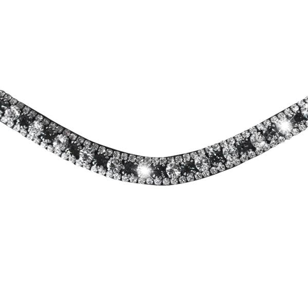 Lumiere Silver Deep Wave Crystal Browband