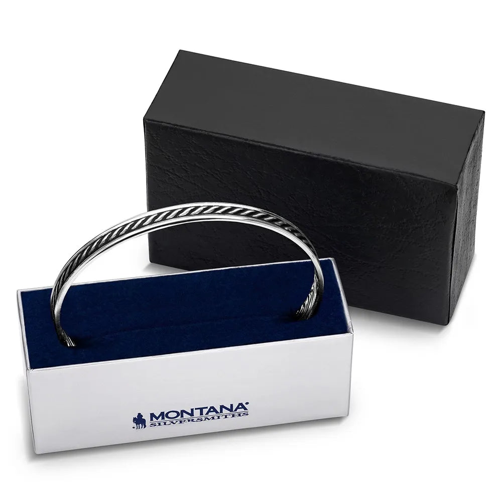 Montana Silversmiths - Midnight Roped Cuff Bracelet