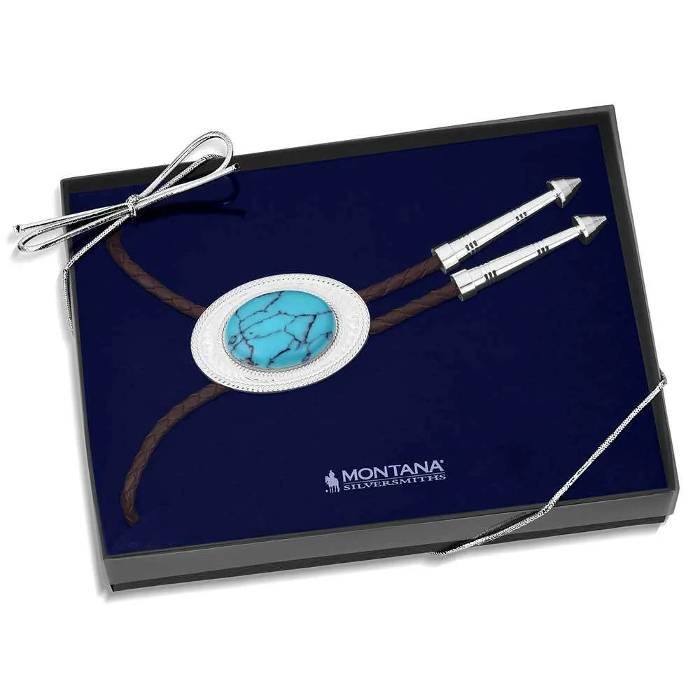 Montana Silversmith - The Outlaw Turquoise Bolo Tie