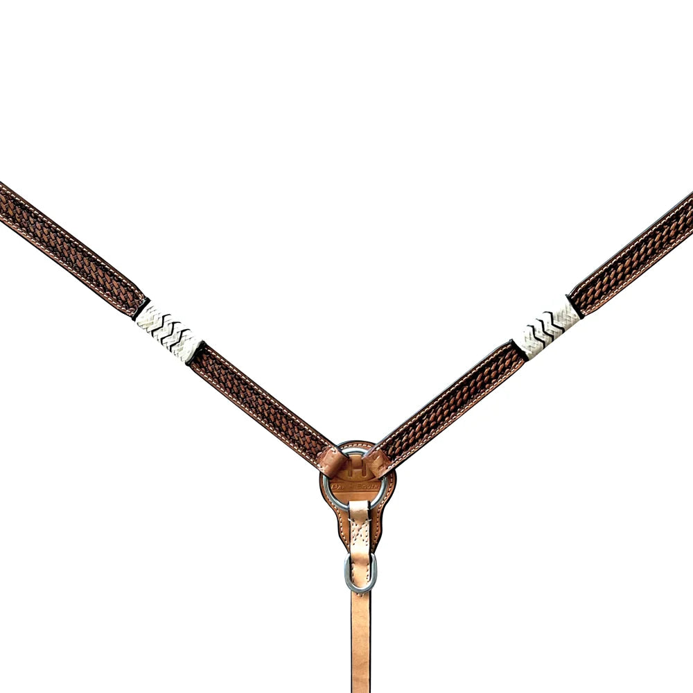 Bar H Equine Western Leather Breastplate ~ Horse Supplies - Breastplate ~ Saddleworld Ipswich