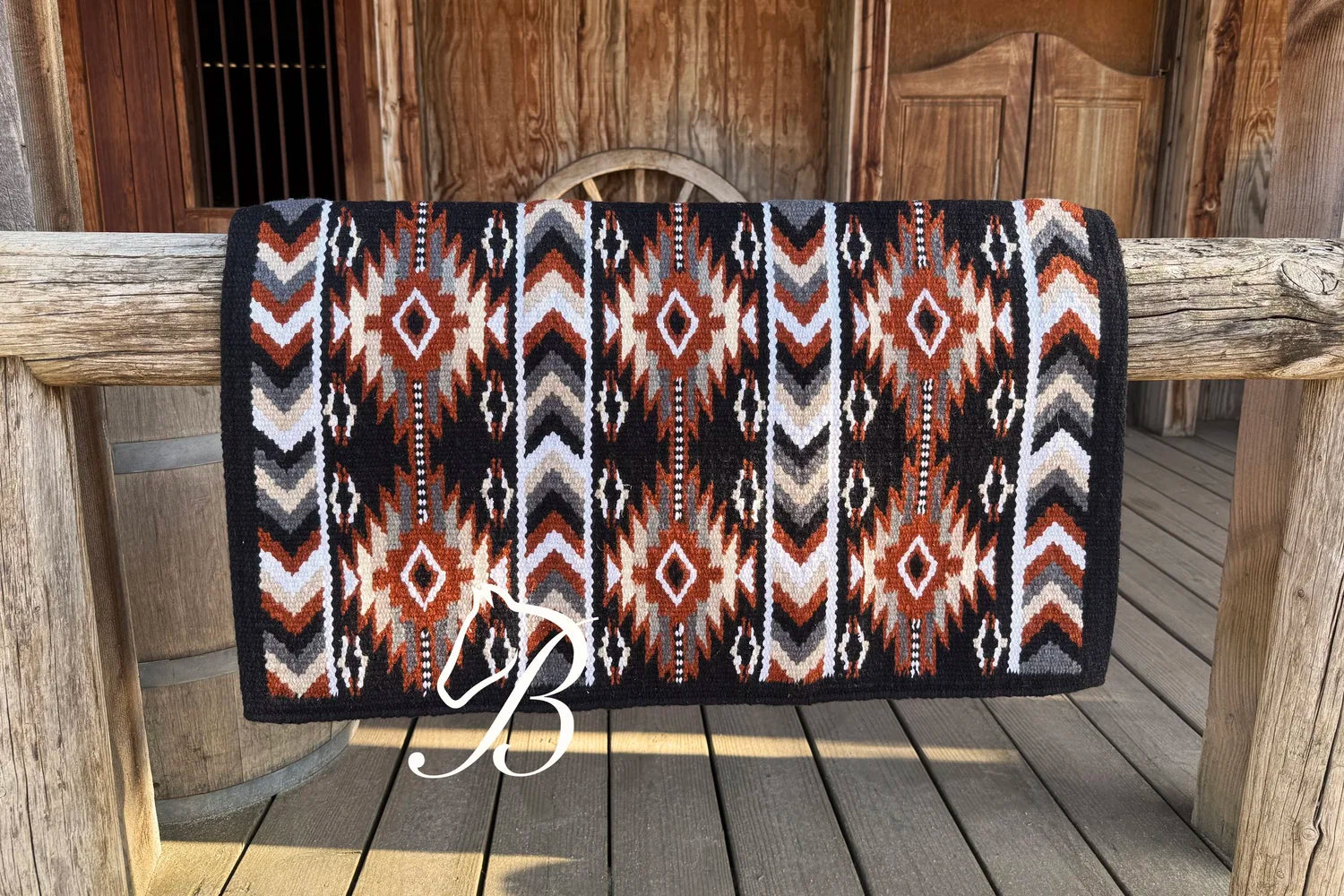 Bentley Pad - Black Mirage | Horse Supplies - Western Pad | Saddleworld Ipswich