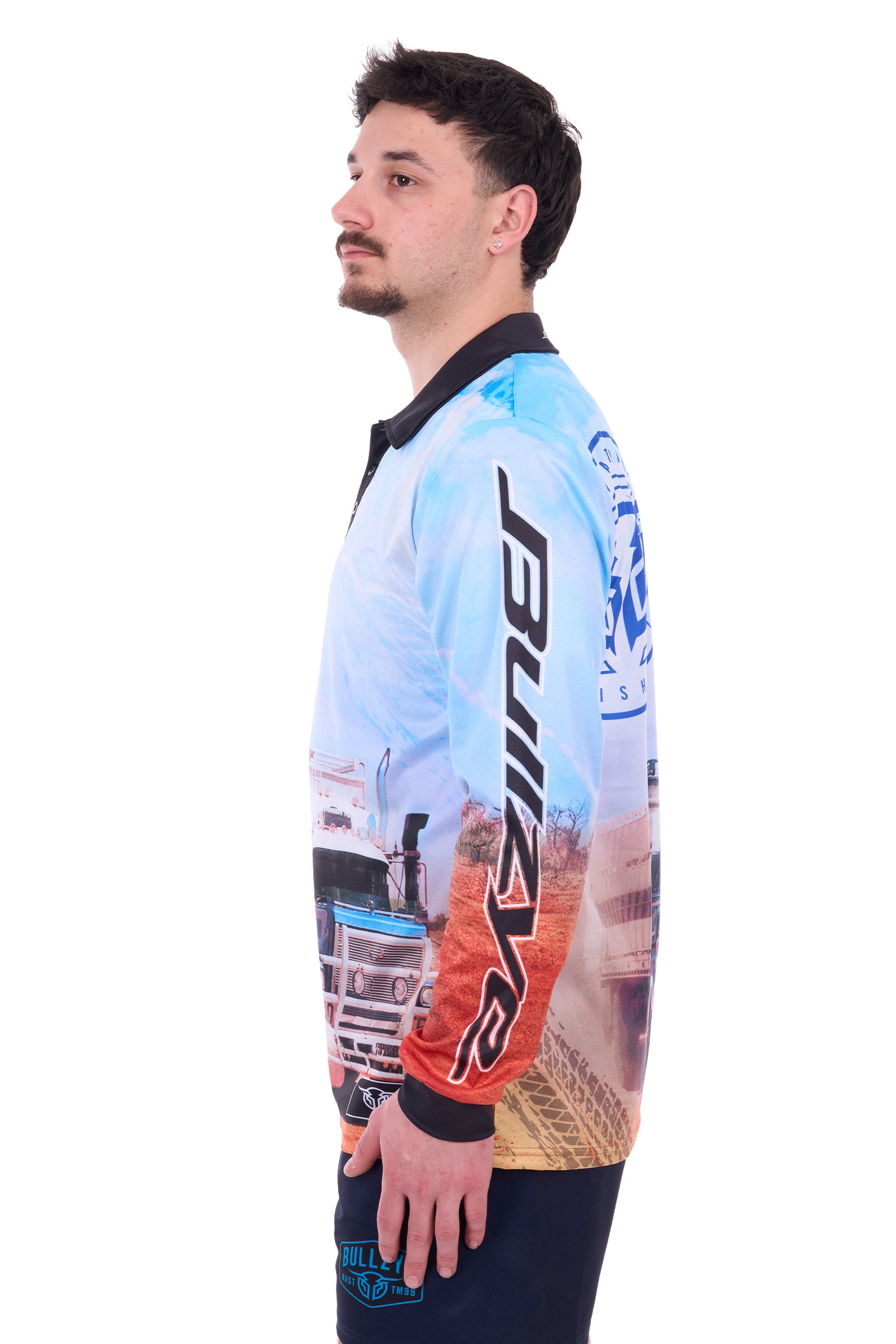 Bullzye Mens Roadie LS Tee | Country Clothing - Fishing SHirt | Saddleworld Ipswich