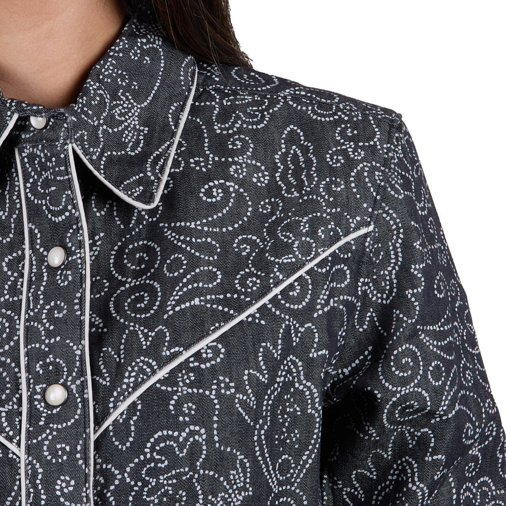 CruelGirlWmnsBlackChambrayShirt | Country Clothing - Ladies Shirt | Saddleworld Ipswich