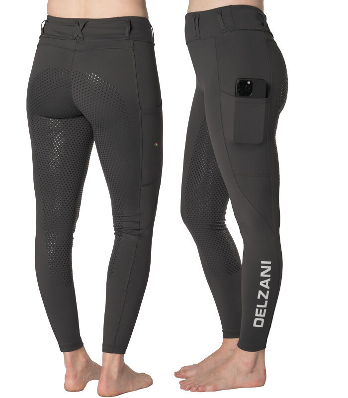 Delzani Capri Black Riding Tights