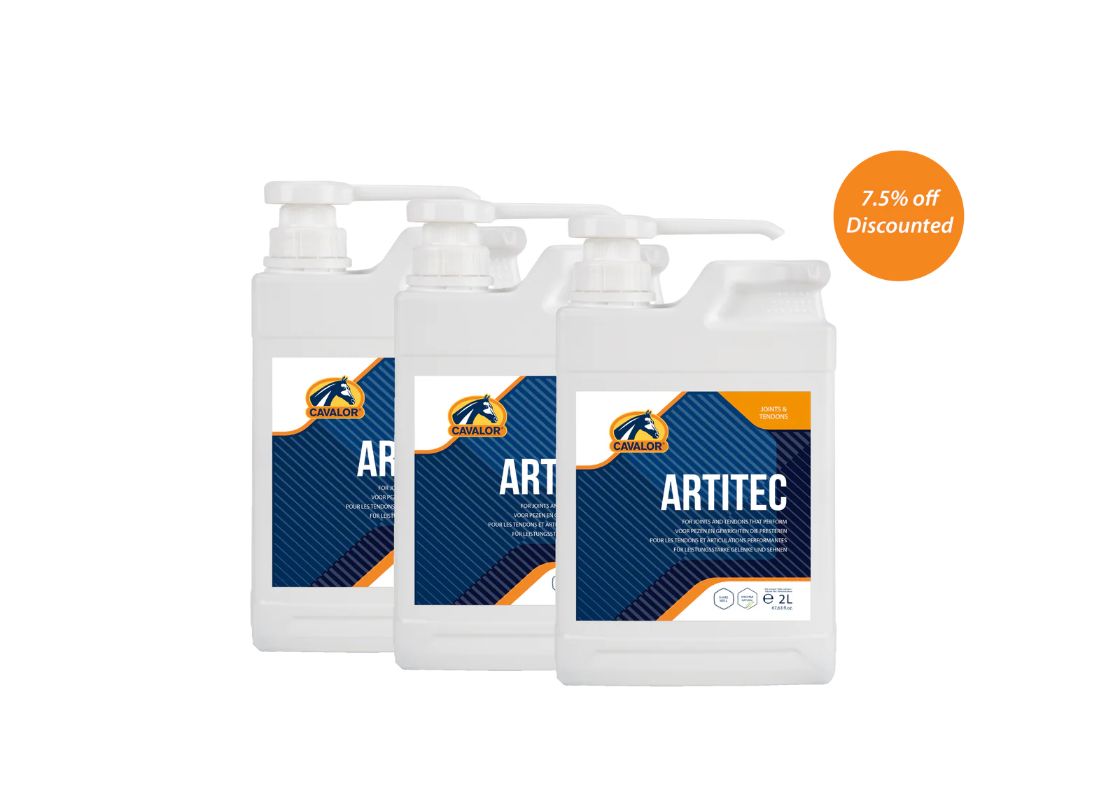 Cavalor Artitec Bottle and Pump | Stable SUpplies - Health | Saddleworld Ipswich