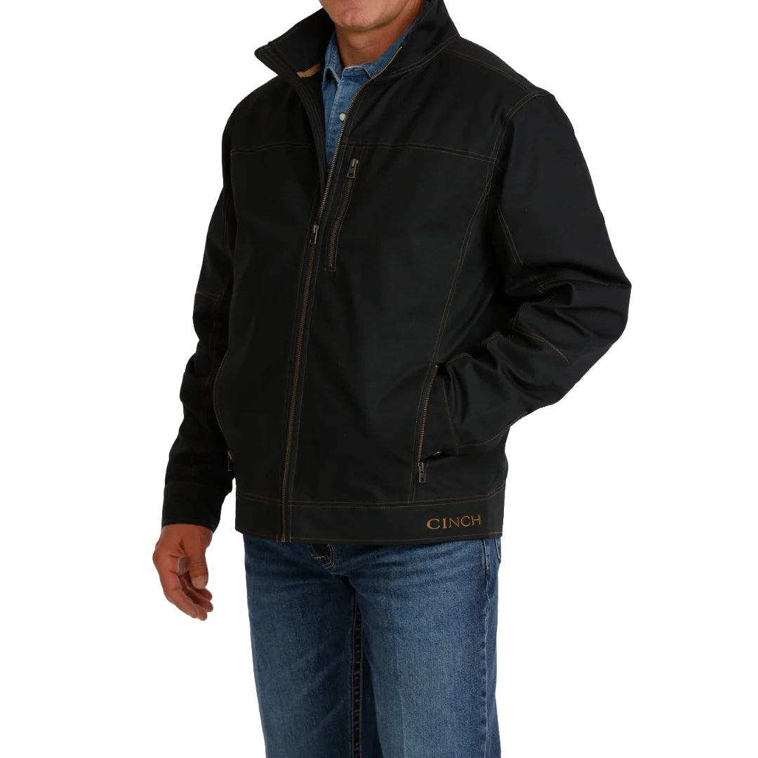 Cinch Mens Black Textured Jacket | Country Clothing - Mens Jacket | Saddleworld Ipswich