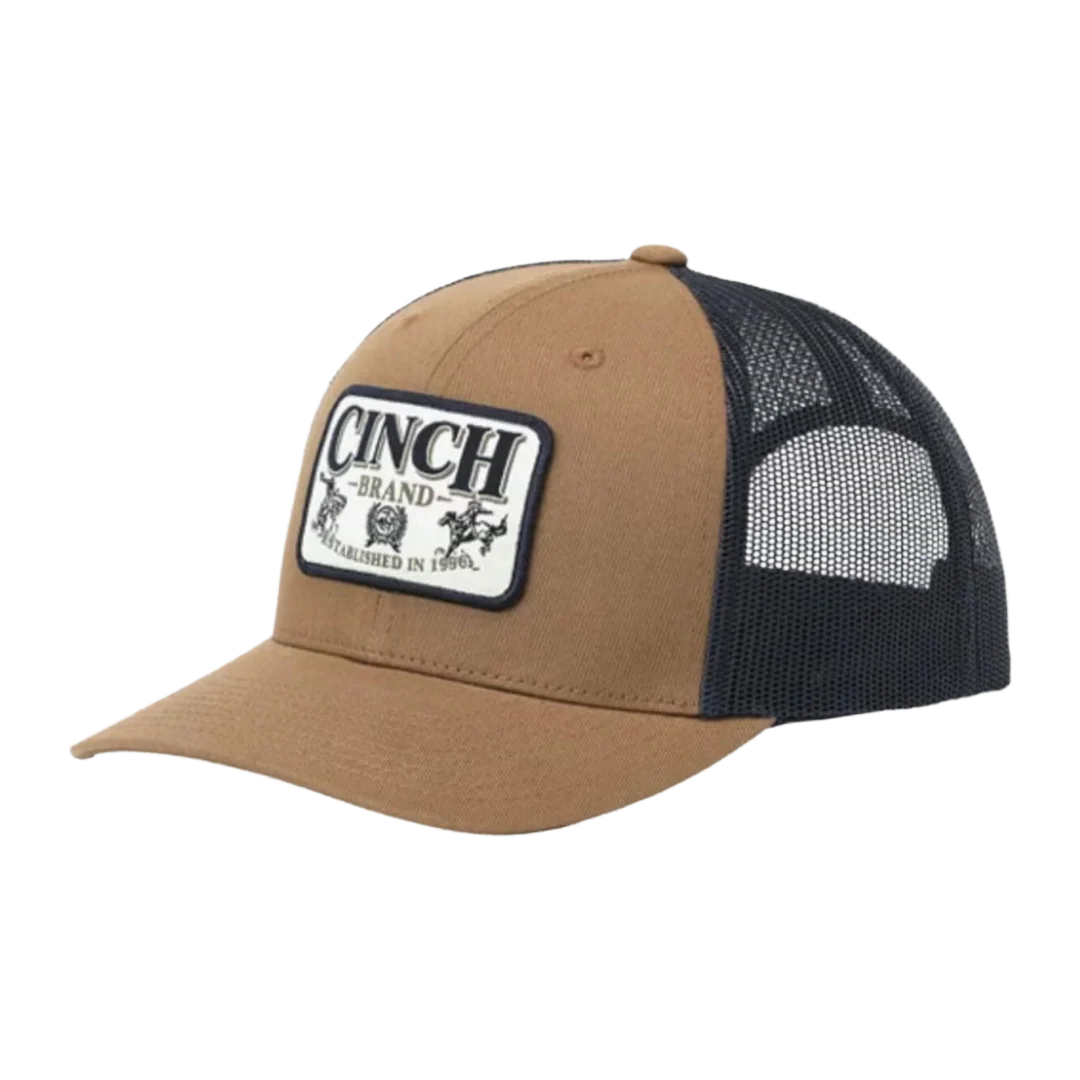 Cinch Mens Brown Trucker Cap | Country Clothing - Cap | Saddleworld Ipswich