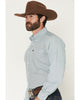 Cinch Mens Micro Geo Print Long Sleeve Button Down Shirt | Country Clothing - Mens Shirt | Saddleworld Ipswich
