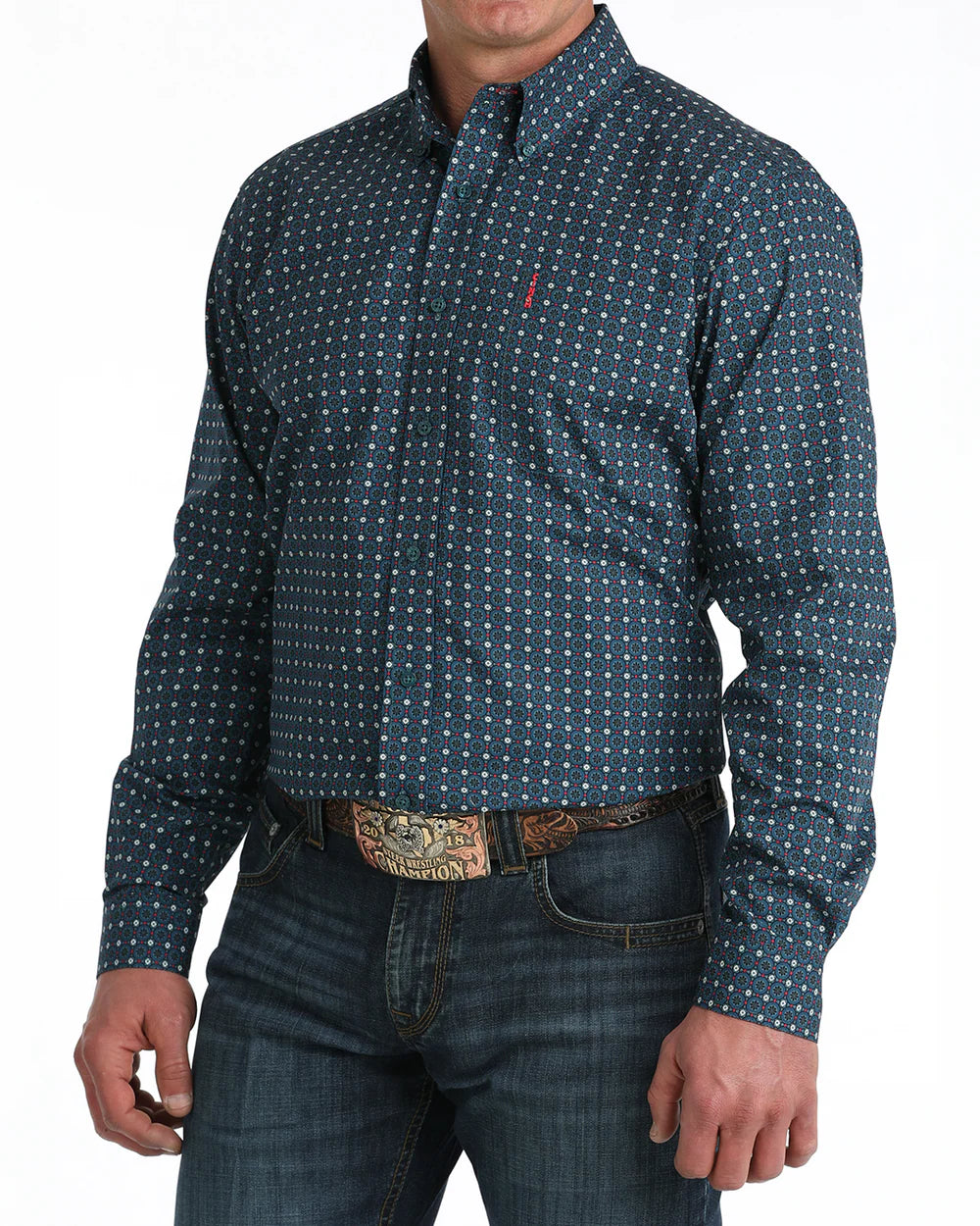 Cinch Mens Modern Fit Button Down Western Shirt | Country Clothing - Mens Shirt | Saddleworld Ipswich