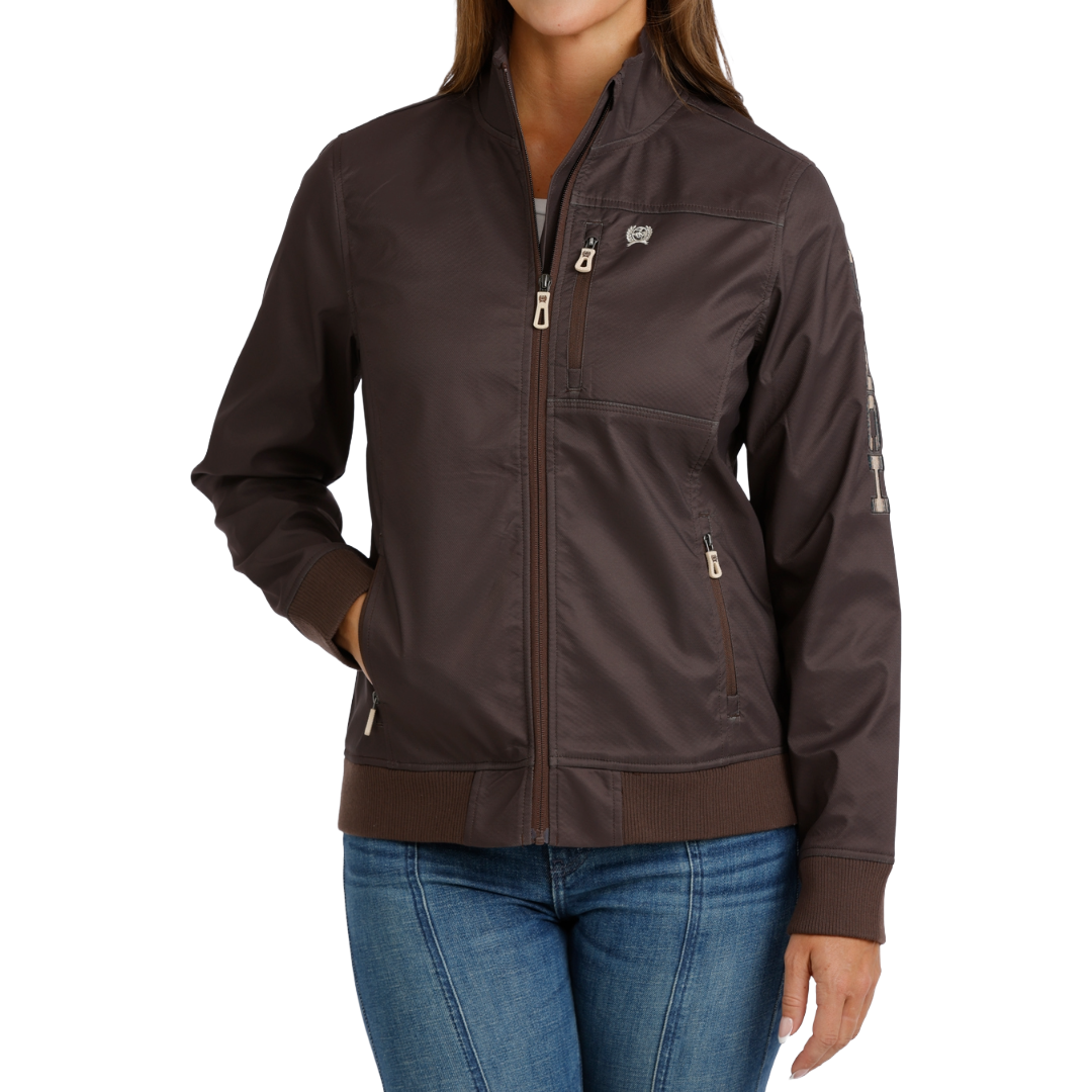 Cinch Wmns Bonded Jacket Chocolate Brown | Country Clothing - Ladies Jacket | Saddleworld Ipswich