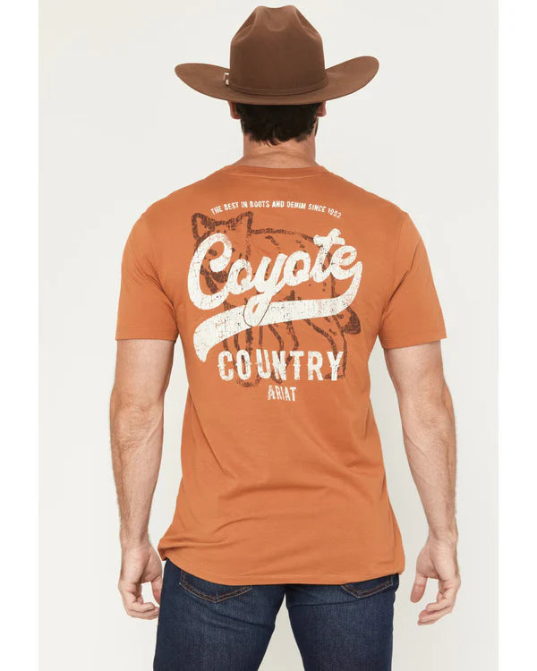 Ariat Mns Coyote Country SS Tee Adobe