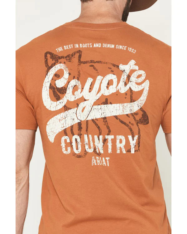 Ariat Mns Coyote Country SS Tee Adobe