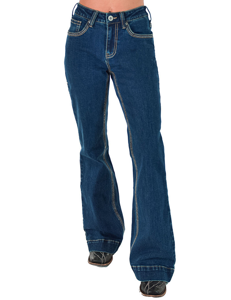 Cowgirl Tuff Tan Boot-ee Trouser | Country Clothing - Ladies Jeans | Saddleworld Ipswich
