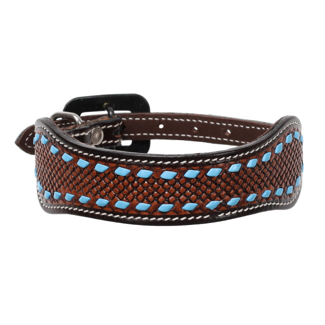 Showman Stetson Leather Dog Collar