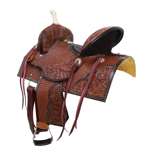 Double T Jude Barrel Style Saddle - 12 Inch | Saddle - Western Saddle | Saddleworld Ipswich