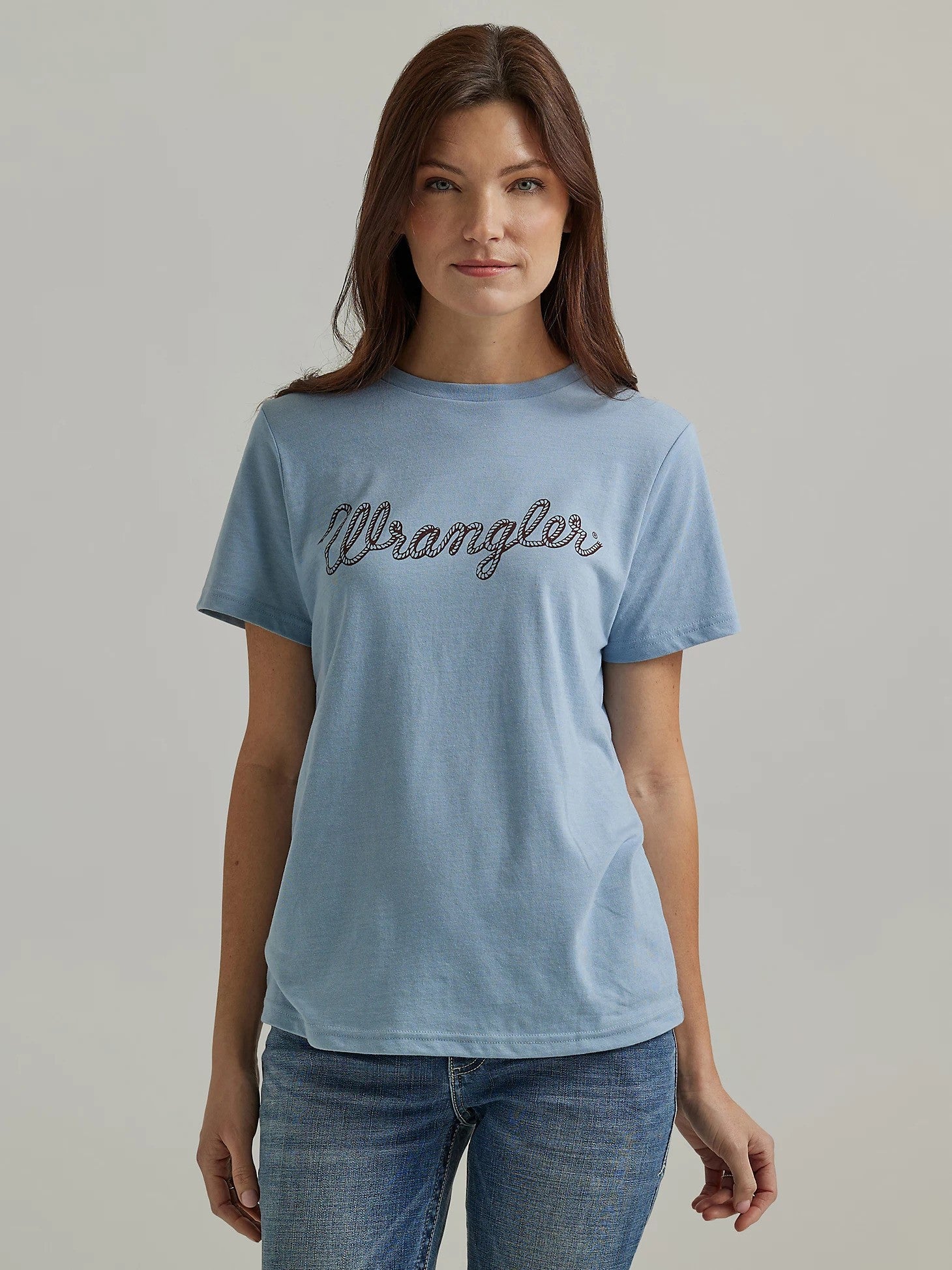 Wrangler Q Wmns Ashley Blue SS Tee