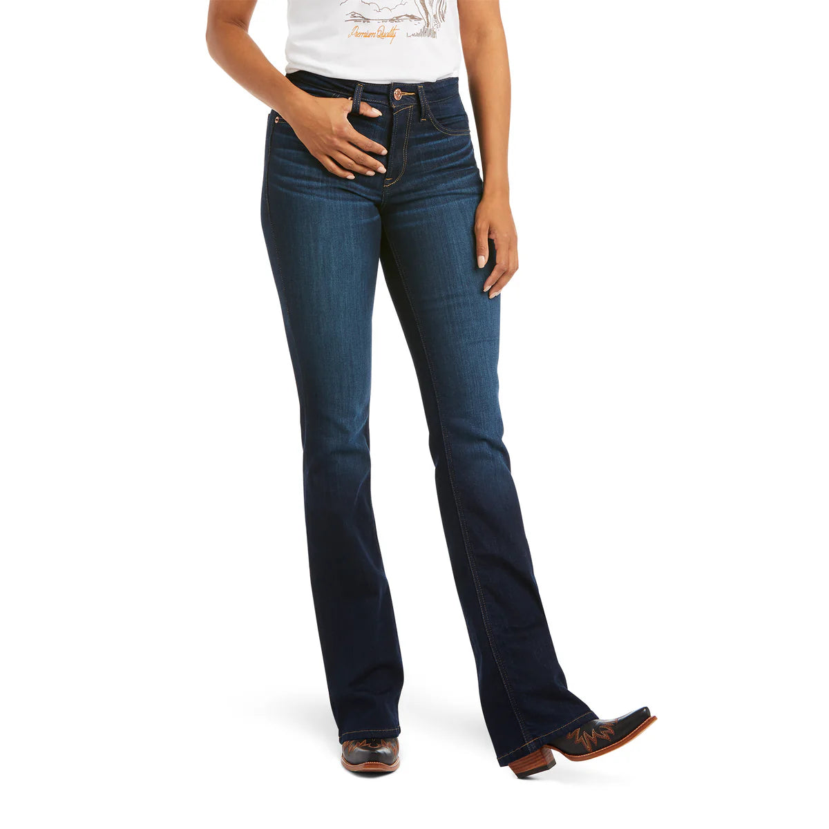 Ariat Wms REAL High Rise Boot Cut Ballary Pennsylvania