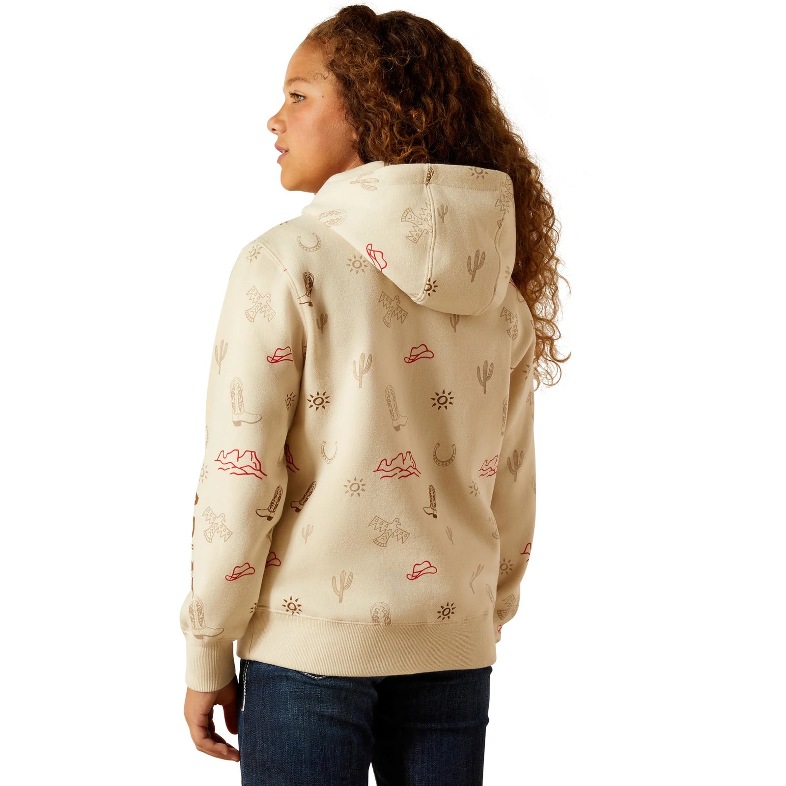 Ariat Gls Western Stamps Hoodie Layla Print